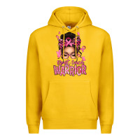 Lemon brest cancer warrior afro messy bun Premium Hoodie - texasbilliewilder
