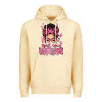 Pina Colada brest cancer warrior afro messy bun Premium Hoodie - texasbilliewilder