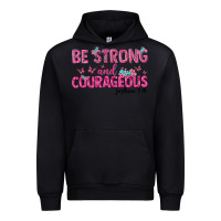 Black be strong and courageous Urban Hoodie - texasbilliewilder
