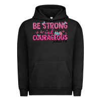 Pigment Black be strong and courageous Urban Hoodie - texasbilliewilder