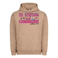 Pigment Burro be strong and courageous Urban Hoodie - texasbilliewilder