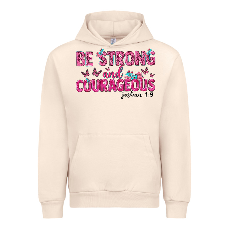 Be Strong And Courageous Urban Hoodie by texasbilliewilder | Teevron