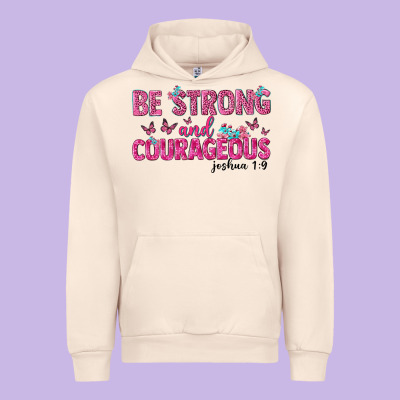 Be Strong And Courageous Urban Hoodie Designed By Texasbilliewilder