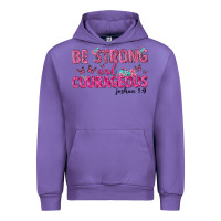 Tulip be strong and courageous Urban Hoodie - texasbilliewilder