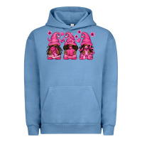 Pigment Pebble Blue breast cancer afro gnomies Urban Hoodie - texasbilliewilder