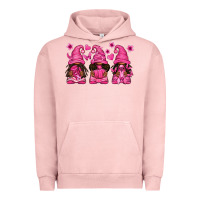 Pigment Salmon breast cancer afro gnomies Urban Hoodie - texasbilliewilder