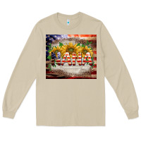 Mushroom patriotic nana Long Sleeve Tee - BarkalooDesign