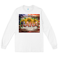 White patriotic nana Long Sleeve Tee - BarkalooDesign