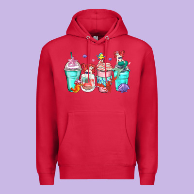 Ariel Coffee Cups Premium Hoodie Designed By Zillion Design Studio