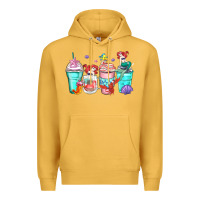 Mustard ariel coffee cups Premium Hoodie - Zillion Design Studio