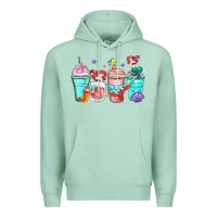 Seafoam ariel coffee cups Premium Hoodie - Zillion Design Studio