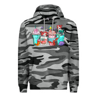 Slate Camo ariel coffee cups Premium Hoodie - Zillion Design Studio