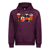 Mauve Wine soccer coffee cups Urban Hoodie - Zillion Design Studio