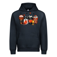 Navy soccer coffee cups Urban Hoodie - Zillion Design Studio
