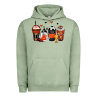 Pigment Oil Green soccer coffee cups Urban Hoodie - Zillion Design Studio