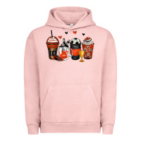 Pigment Salmon soccer coffee cups Urban Hoodie - Zillion Design Studio