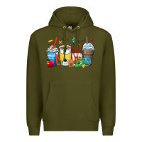 Army Green math teacher coffee cups Premium Hoodie - Zillion Design Studio