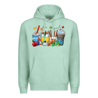 Seafoam math teacher coffee cups Premium Hoodie - Zillion Design Studio