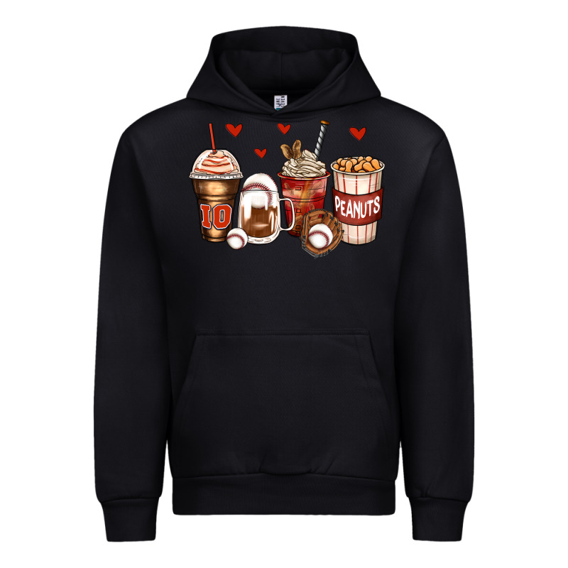 Baseball Coffee Cups Urban Hoodie by Zillion Design Studio | Teevron