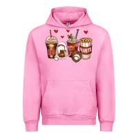 Fuchsia Pink baseball coffee cups Urban Hoodie - Zillion Design Studio