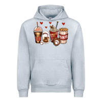 Heather Grey baseball coffee cups Urban Hoodie - Zillion Design Studio