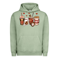 Pigment Oil Green baseball coffee cups Urban Hoodie - Zillion Design Studio