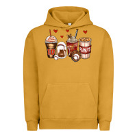 Pigment Peanut Butter baseball coffee cups Urban Hoodie - Zillion Design Studio