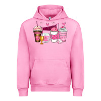 Fuchsia Pink volleyball coffee cups Urban Hoodie - Zillion Design Studio
