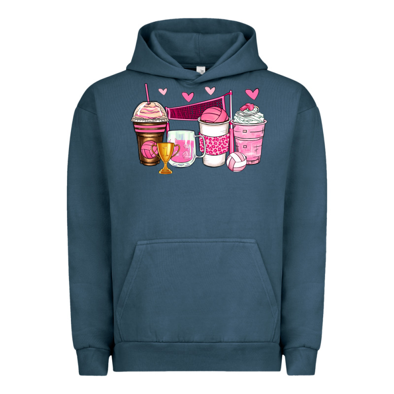 Volleyball Coffee Cups Urban Hoodie by Zillion Design Studio | Teevron