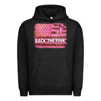 Pigment Black Back The Pink American Flag Urban Hoodie - texasbilliewilder