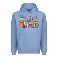 Colony Blue art teacher coffee cups Premium Hoodie - Zillion Design Studio