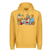 Mustard art teacher coffee cups Premium Hoodie - Zillion Design Studio