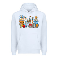White art teacher coffee cups Premium Hoodie - Zillion Design Studio