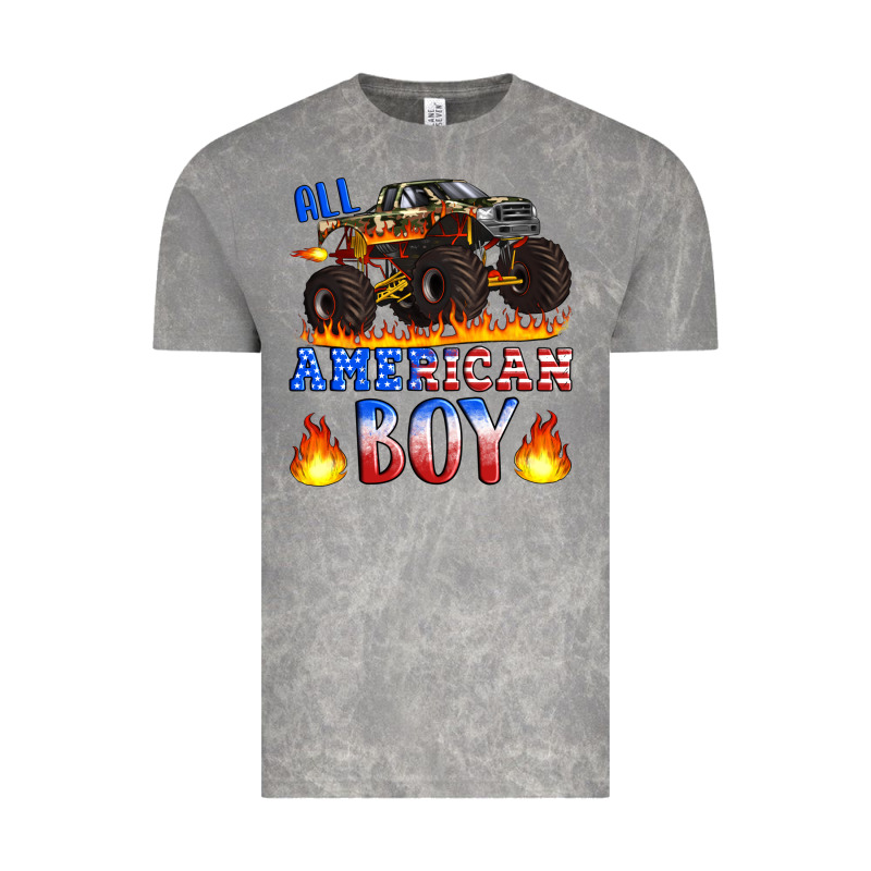 All American Boy Monster Truck Vintage Tee by Artiststas | Teevron
