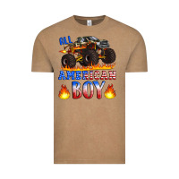 Vintage Coffee all american boy monster truck Vintage Tee - Artiststas