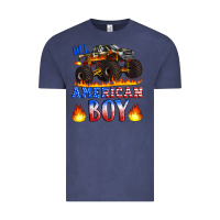 Vintage Denim all american boy monster truck Vintage Tee - Artiststas