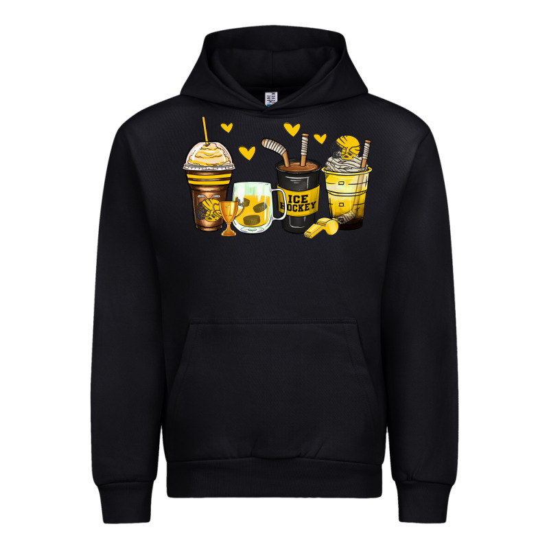 Ice Hockey Coffee Cups Urban Hoodie by Zillion Design Studio | Teevron