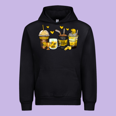 Ice Hockey Coffee Cups Urban Hoodie Designed By Zillion Design Studio