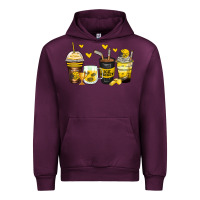 Mauve Wine ice hockey coffee cups Urban Hoodie - Zillion Design Studio