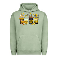 Pigment Oil Green ice hockey coffee cups Urban Hoodie - Zillion Design Studio
