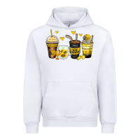 White ice hockey coffee cups Urban Hoodie - Zillion Design Studio