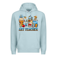 Blue Mist art teacher coffee cups Premium Hoodie - Zillion Design Studio