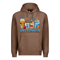 Chestnut art teacher coffee cups Premium Hoodie - Zillion Design Studio