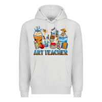 Dove Grey art teacher coffee cups Premium Hoodie - Zillion Design Studio