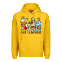 Lemon art teacher coffee cups Premium Hoodie - Zillion Design Studio