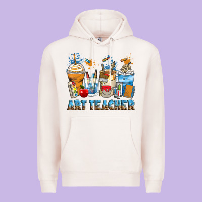 Art Teacher Coffee Cups Premium Hoodie Designed By Zillion Design Studio