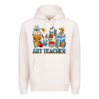 Pale Pink art teacher coffee cups Premium Hoodie - Zillion Design Studio
