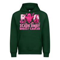 Forest Green Boo Scare Away Breast Cancer Urban Hoodie - texasbilliewilder