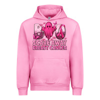 Fuchsia Pink Boo Scare Away Breast Cancer Urban Hoodie - texasbilliewilder