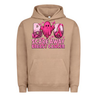 Pigment Burro Boo Scare Away Breast Cancer Urban Hoodie - texasbilliewilder